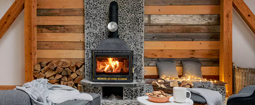 Thelin Hearth Products Direct Vent Gas Stove Fireplace Inspection in Pearl City, Hawaii